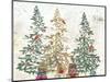 Three Christmas Trees-PI Studio-Mounted Art Print