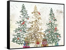 Three Christmas Trees-PI Studio-Framed Stretched Canvas