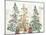 Three Christmas Trees-PI Studio-Mounted Art Print