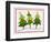 Three Christmas Trees-Beverly Johnston-Framed Giclee Print