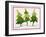 Three Christmas Trees-Beverly Johnston-Framed Giclee Print