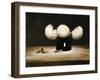 Three Chrysanthemums-James Gillick-Framed Giclee Print