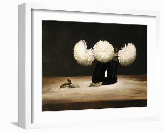 Three Chrysanthemums-James Gillick-Framed Giclee Print
