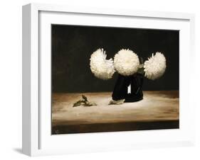 Three Chrysanthemums-James Gillick-Framed Giclee Print