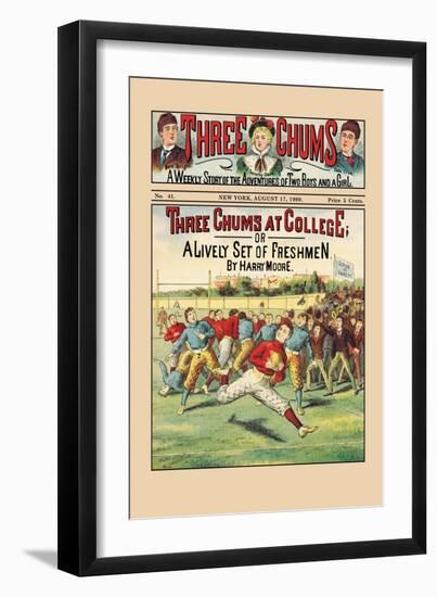 Three Chums at College-null-Framed Art Print