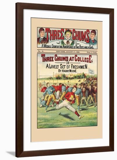 Three Chums at College-null-Framed Art Print