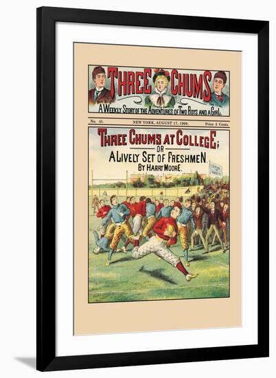 Three Chums at College-null-Framed Art Print