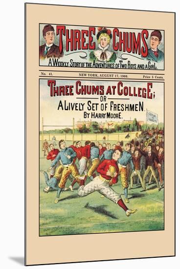 Three Chums at College-null-Mounted Art Print