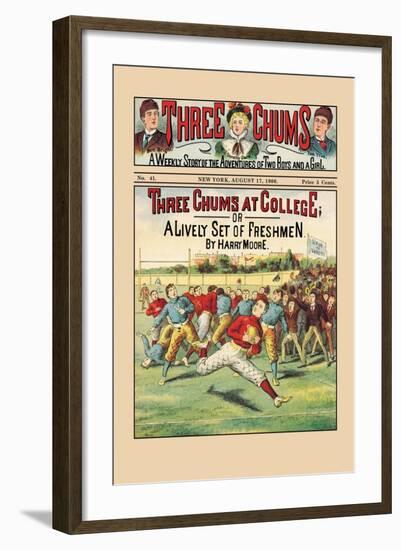 Three Chums at College-null-Framed Art Print