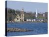 Three Churches, Mahone Bay, Nova Scotia, Canada, North America-Ethel Davies-Stretched Canvas