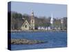 Three Churches, Mahone Bay, Nova Scotia, Canada, North America-Ethel Davies-Stretched Canvas