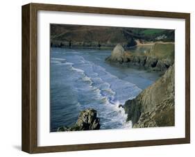 Three Cliffs Bay, Gower Peninsula, Glamorgan, Wales, United Kingdom-Jean Brooks-Framed Photographic Print