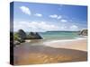 Three Cliffs Bay, Gower, Wales, United Kingdom, Europe-Billy Stock-Stretched Canvas