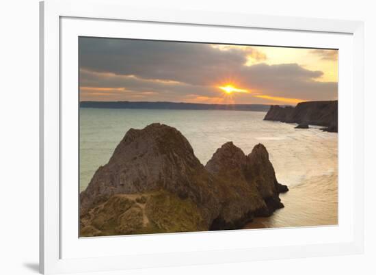 Three Cliffs Bay, Gower, Wales, United Kingdom, Europe-Billy Stock-Framed Photographic Print