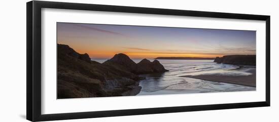 Three Cliffs Bay, Gower, Wales, United Kingdom, Europe-Billy Stock-Framed Photographic Print