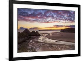 Three Cliffs Bay, Gower, Wales, United Kingdom, Europe-Billy-Framed Photographic Print