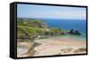 Three Cliffs Bay, Gower, Wales, United Kingdom, Europe-Billy Stock-Framed Stretched Canvas