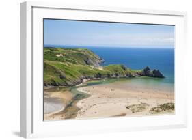 Three Cliffs Bay, Gower, Wales, United Kingdom, Europe-Billy Stock-Framed Photographic Print