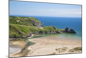 Three Cliffs Bay, Gower, Wales, United Kingdom, Europe-Billy Stock-Mounted Photographic Print