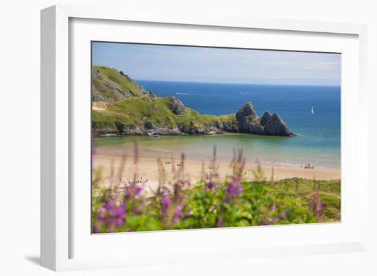 Three Cliffs Bay, Gower, Wales, United Kingdom, Europe-Billy Stock-Framed Photographic Print