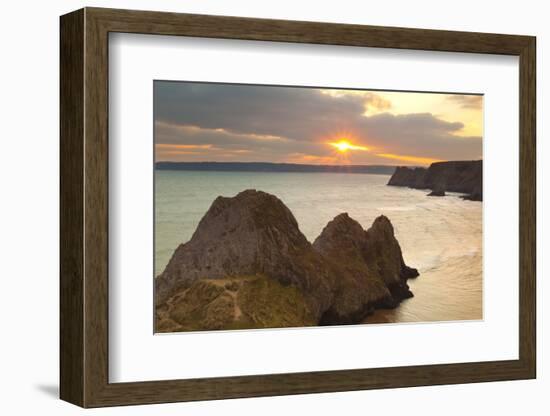 Three Cliffs Bay, Gower, Wales, United Kingdom, Europe-Billy Stock-Framed Photographic Print