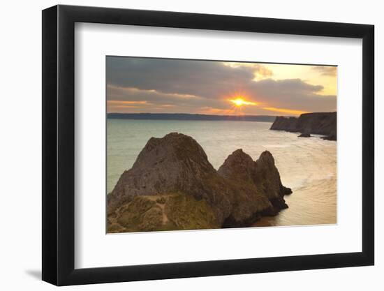 Three Cliffs Bay, Gower, Wales, United Kingdom, Europe-Billy Stock-Framed Photographic Print