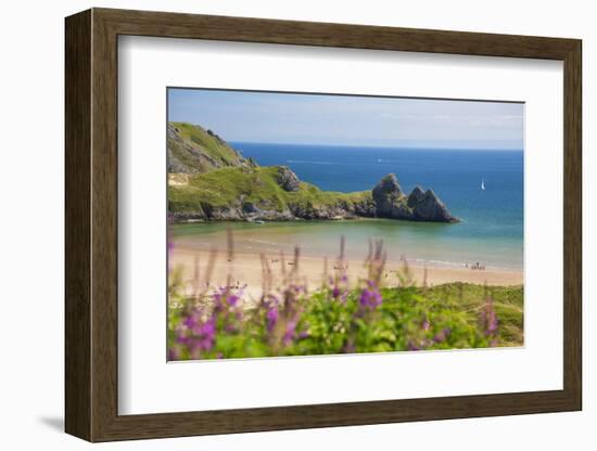 Three Cliffs Bay, Gower, Wales, United Kingdom, Europe-Billy Stock-Framed Photographic Print