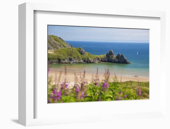 Three Cliffs Bay, Gower, Wales, United Kingdom, Europe-Billy Stock-Framed Photographic Print