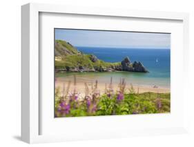 Three Cliffs Bay, Gower, Wales, United Kingdom, Europe-Billy Stock-Framed Photographic Print