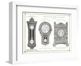 Three Clocks-null-Framed Art Print