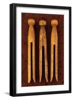 Three Clothes Pegs-Den Reader-Framed Premium Photographic Print