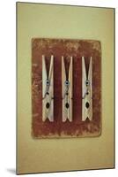 Three Clothes Pegs-Den Reader-Mounted Photographic Print