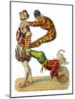 Three Clowns in Traditional Dress-null-Mounted Photographic Print