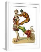 Three Clowns in Traditional Dress-null-Framed Photographic Print