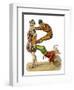 Three Clowns in Traditional Dress-null-Framed Photographic Print