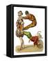 Three Clowns in Traditional Dress-null-Framed Stretched Canvas