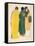 Three Coats from 'Les Robes De Paul Poiret' Pub. 1908 (Pochoir Print)-Paul Iribe-Framed Stretched Canvas