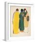 Three Coats from 'Les Robes De Paul Poiret' Pub. 1908 (Pochoir Print)-Paul Iribe-Framed Giclee Print