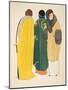 Three Coats from 'Les Robes De Paul Poiret' Pub. 1908 (Pochoir Print)-Paul Iribe-Mounted Giclee Print