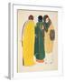 Three Coats from 'Les Robes De Paul Poiret' Pub. 1908 (Pochoir Print)-Paul Iribe-Framed Giclee Print