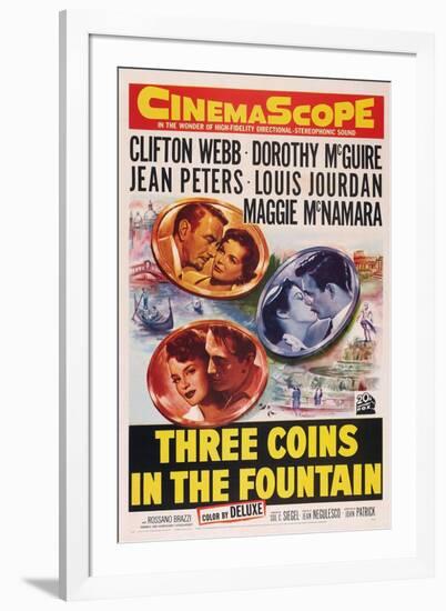 Three Coins in the Fountain-null-Framed Art Print