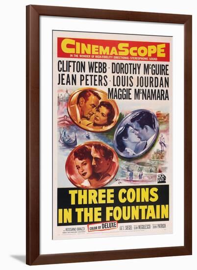Three Coins in the Fountain-null-Framed Art Print