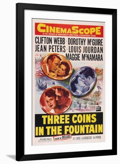 Three Coins in the Fountain-null-Framed Art Print