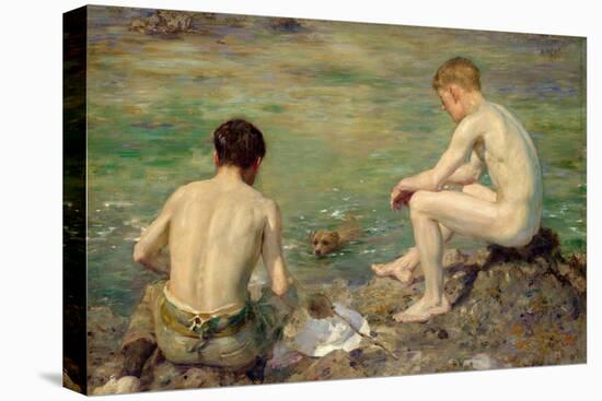 Three Companions-Henry Scott Tuke-Stretched Canvas