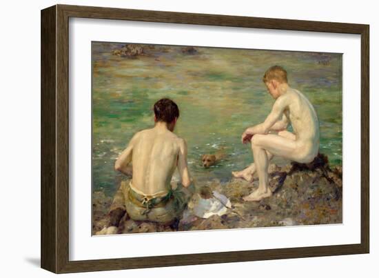 Three Companions-Henry Scott Tuke-Framed Giclee Print