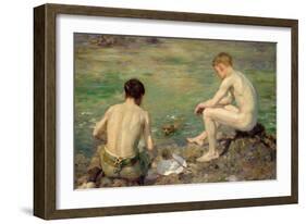 Three Companions-Henry Scott Tuke-Framed Giclee Print