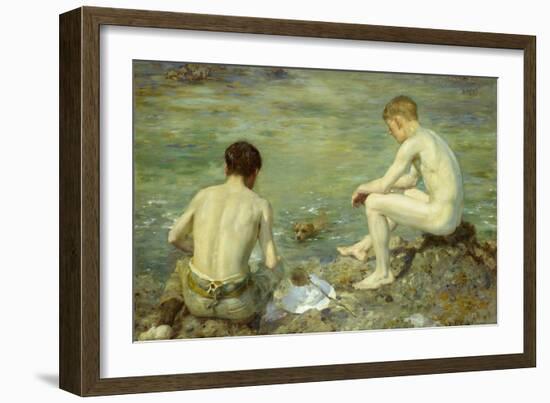 Three Companions-Henry Scott Tuke-Framed Giclee Print