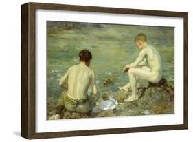 Three Companions-Henry Scott Tuke-Framed Giclee Print