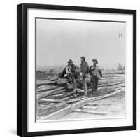 Three Confederate Prisoners, Gettysburg, Pennsylvania-null-Framed Photographic Print