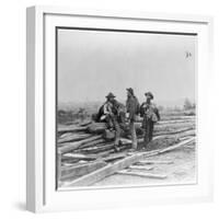 Three Confederate Prisoners, Gettysburg, Pennsylvania-null-Framed Photographic Print